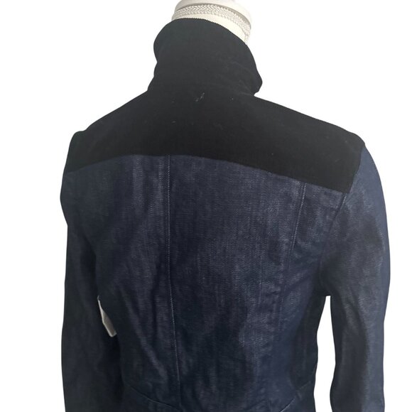 FRAME Women's Denim Black Corduroy Buttoned Jacket Size Small - Picture 5 of 8